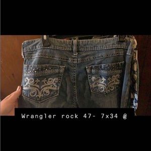 Wrangler Rock 47 Jeans - Size 7x34